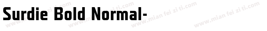 Surdie Bold Normal字体转换